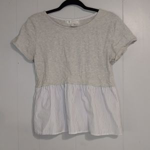 Rope Picnic Frilled Short Sleeve Blouse